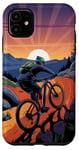 iPhone 11 For Downhill Biking - Retro Mountain Bike Design Case