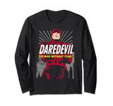 Marvel Daredevil The Man Without Fear Striped City Skyline Long Sleeve T-Shirt