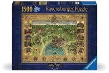 Ravensburger 12000720 - Hogwarts Map - 1500 pieces jigsaw puzzle – Puzzle for ad