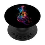 Guitare acoustique pour concerts et festivals en tant que PopSockets PopGrip Adhésif