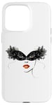 Coque pour iPhone 15 Pro Max Masque vénitien, joli visage, femme, Venise, Italie