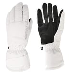 Gants d'hiver Gants de Ski Femmes Gants de Snowboard Femme Gants Femmes Ski Mitaines de Ski Gants imperméables Thermes Thermal Fleece Chaud (Color : White, Size : Free Size)