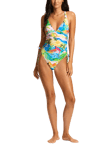 Seafolly South Pacific Swimsuit, Turquoise