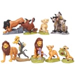 9 st/set Lejonkungen Simba Nala Timon Modellfigur PVC Actionfigurer Klassiska Leksaker Bästa Julklappar  (FMY) As shown