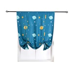 MAZS Blackout Curtains Short Style Kitchen Window Curtains Curtains For Children Bedroom Living Room Tie up Curtain