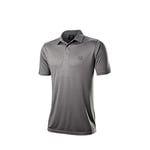 Wilson Staff Homme Polo de Golf, WILSON STAFF STRIPE POLO, Polyester/Spandex, Gris, Taille M, WGA700728MD