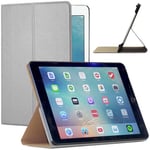 ebestStar - Housse iPad 9.7 (2017), iPad Pro 9.7 (2016), iPad Air 2 (2014), iPad Air 1 (2013) Etui Coque PU SmartCase, Gris [Dimensions PRECISES Tablette : 240 x 169.5 x 7.5/6.1 mm, écran 9.7'']