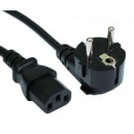 Equator Power Cord C13 Eu 1.8m C13 Kopling Cee7/7 Sort