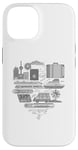 Coque pour iPhone 14 voyager en train, avion, bateau, camping-car, carte du monde