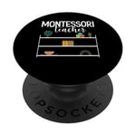 Montessory Worker Method School Worker Professeur Montessori PopSockets PopGrip Adhésif