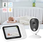 100-240V 3.5in TFT Wireless Digital Baby Monitor IR Night Vis-ion Intercom Lull