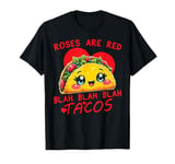 Valentine Day Food Lover Gifts tee Roses Are Red Blah Tacos T-Shirt