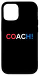 Coque pour iPhone 15 Rouge Blanc et Bleu Quatrième Juillet Coach