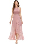 Dressystar Robe de soirée élégante pour femme - Robe de cocktail - Robe de demoiselle d'honneur, Blush, XL