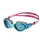 Speedo Women's Biofuse 2.0 Swimming Goggles | Female Design | Patented Adjust Mechanism | Anti-Fog | Anti-Leak | Comfort Fit, Marine Blue/Peacock/Funny Pink/Hot Mauve/Aqua Blue, One Size