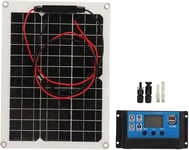 Kit de Panneaux Solaires 300W DC 12V 24V 50A, Panneau Solaire étanche IP67 à Haute efficacité et Contrôleur de Chargeur Solaire pour Camping-car