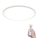 Iris Ohyama, LED Ceiling Light, Remote control, Brightness adjustment, 30 W / 3500 LM, Energy Class A +, living room, bedroom - Ceiling Light Dim CL6D-5.0G - White