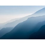 Misty Mountain Dawn Large Canvas Wall Art Print