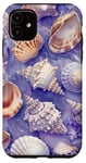 Coque pour iPhone 11 Violet Classique Tropical Coastal Petite-fille Esthétique