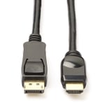 DisplayPort till HDMI-kabel | 2m | svart