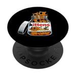 Kittens Cats In A Bottle Chocolate Animals Funny Gift PopSockets Adhesive PopGrip