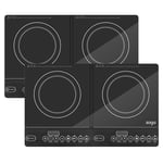 SOGA 2X Cooktop Portable Induction LED Electric Double Duo Hot Plate Burners Cooktop Stove - cooktops - ElectricCooktopDoubleX2