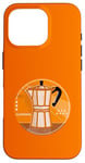 Coque pour iPhone 16 Pro Cafetière rétro pour machine à expresso