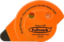 Fullmark Permanent Självhäftande Tejp, Fluorescerande Orange, 6 Mm X 18 M, Fullmark