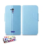 ETUI FOLIO A RABAT WIKO CINK FIVE BLEU MUZZANO ECO-CUIR (PU)