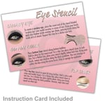 Eyeliner Stencil - Eyeshadow Guide, Smokey Cat, Quick Eye Makeup Tool Set (X 4)