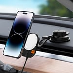 Spigen OneTap Pro 3 MagFit 15W Chargeur sans Fil Voiture Rapide, Module MFM(Made for MagSafe), Support de Voiture de Tableau pour Magsafe Compatible avec Modèles iPhone 16 15 14 13 12