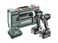 Metabo Set 2.9.3 18V, Skruvdragare, Pistolhandtag, Svart, Grön, Röd, 2100 Rpm, 34 Nm, 75 Nm