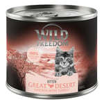 5 + 1 på köpet! Wild Freedom 6 x 200 g - KITTEN Wild Desert - kalkon & kyckling