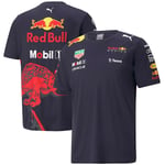 Oracle Red Bull Racing Officiell Team T-shirt med Korta Ärmar för Män 2024 E S