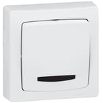 Bouton-poussoir lumineux ASL pour appareillage saillie 6A - LEGRAND - 086005