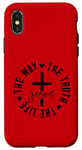 iPhone X/XS The way. The truth. The life. Jesus. Christian God love. Case