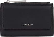 Calvin Klein Must Zip Flap CARDHOLDER K60K612941, Porte-Cartes Femme, Black (CK Black), OS