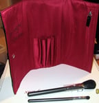 Discontinued LANCOME Ben de Lisi Powder Blush & Eye Brush Set With Brush Pouch