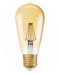 Osram Vintage Edition 1906 Ampoule LED à Filament - Culot E27 - Forme Edison Or Ambrée - Blanc Chaud 2400K - 2,8W (Équivalent 22W)