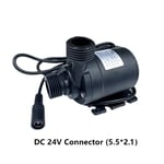 Pompe à eau submersible 12V,800L/H,5m DC24V,moteur sans balais,en surpoids,solaire,pour tourisme,aquarium - Type DC24V connection