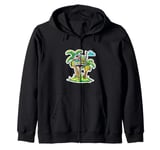 St. Pete Beach Florida St. Petersburg Palm Trees Sunshine Zip Hoodie