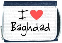 I Love Heart Baghdad Denim Wallet