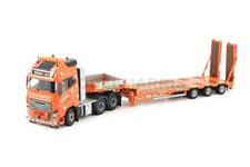 TEKNO 85267 Senn Ag Volvo FH04 Globetrotter XL 6x4 Remorque Surbaissé 3 Axes