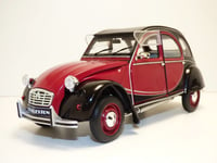 CITROEN 2CV CHARLESTON rouge Delage / noir 1/18