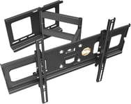 Support Murale TV 40-75"" Pouces (102-191cm), R05 Support TV Mural Orientable Inclinable Écran Plat VESA 300 x 200-600 x 400 Noir