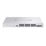 TP-Link Omada Pro 24-Port PoE+ 2.5G L2+ Managed Switch with 4 SFP+ Slots 4x 10G SFP+ slots 8x 2.5G PoE++ ports (up to 60 W PoE out per port)** 16x