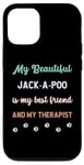 Coque pour iPhone 12/12 Pro Jack-A-Poo Jackapoo Chien Papa Maman Ami et Thérapeute