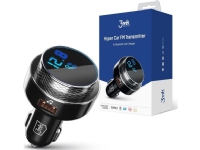 3MK HyperCar Charger FM Transmitter + car charger - 2xUSB-A + 1 TF card reader + Bluetooth