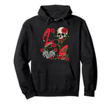 Love Rose Skeleton Flowers Bones Hearts Valentines Pullover Hoodie