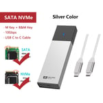 SANZANG M.2 NGFF NVME SSD SATA to USB 3.2 Type-C Enclosure Converter Adapter